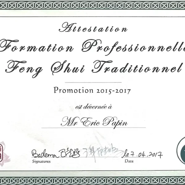 alternative feng shui diplome formation fengshui traditionnel bayonne - 1